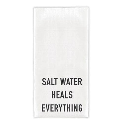 Beach Saltwater Heals Everything Kitchen Dish Towel