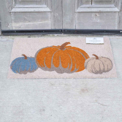 Fall Pumpkin Trio Coir Doormat