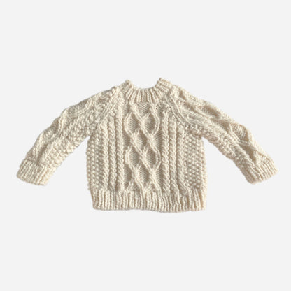 Cream Cableknit Fisherman Sweater | Kids Fall & Winter Clothing