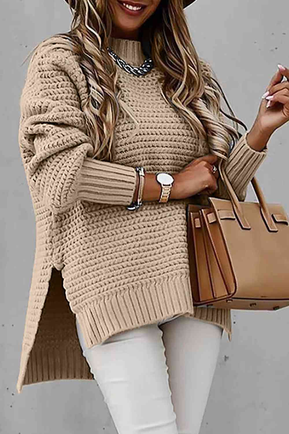 Oversized Crew Neck Sweater****