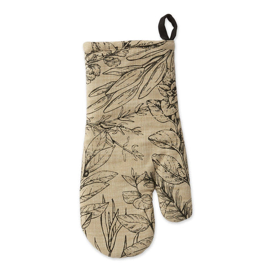 Fresh Herbs Printed Oven Mitt