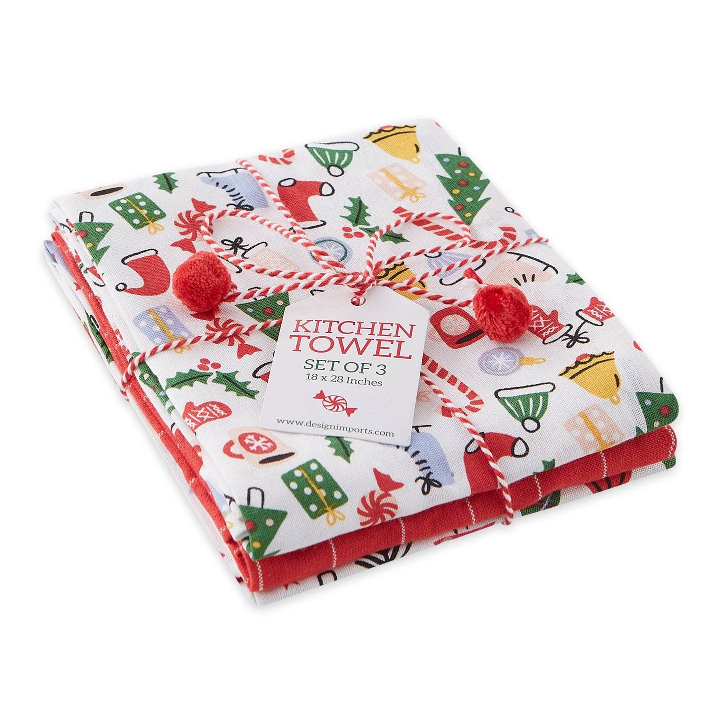 Christmas Holiday Vibes Dishtowels Set Of 3