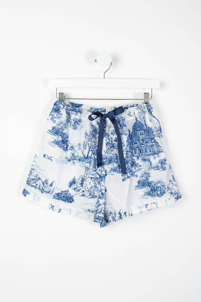 Colette Blue Toile PJ Shorts