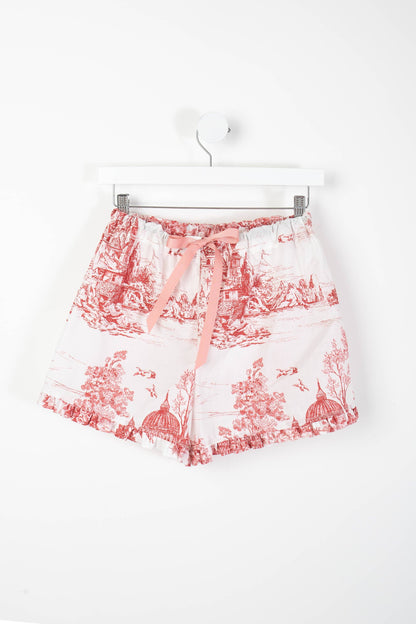 Colette Red Toile PJ Shorts