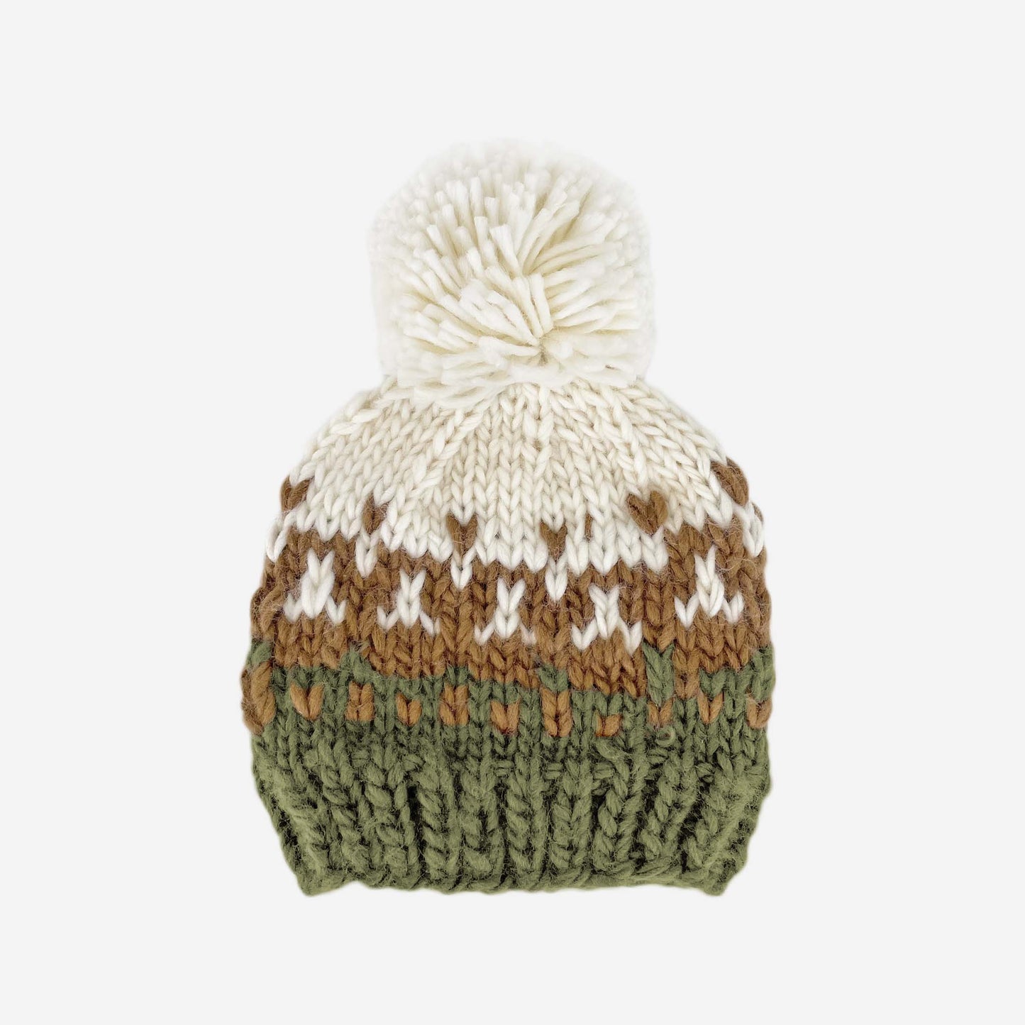 Nell Stripe Hat, Walnut & Olive | Kids Fall & Winter