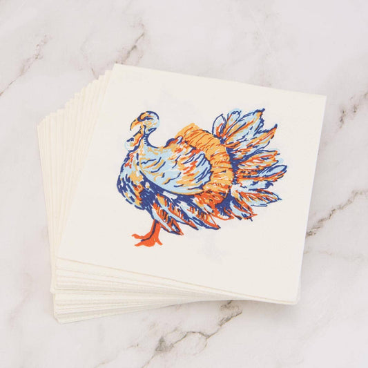 Wolterton Turkey Cocktail Paper Napkins