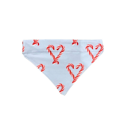 Christmas Candy Cane Hearts- Pet Bandana